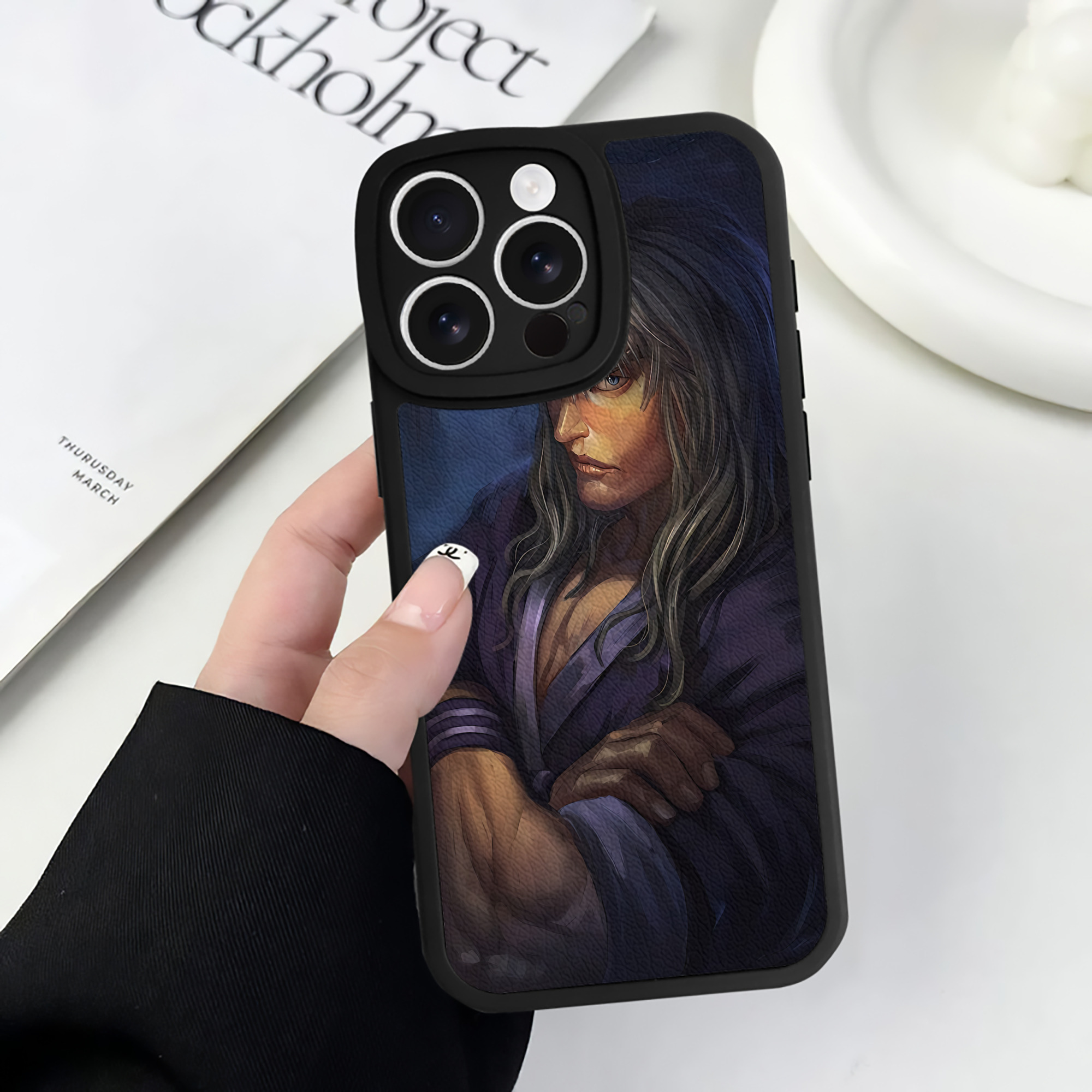 （画像用） 北斗の拳 Fist of the North Star 【iPhone 16シリーズ対応】シリコンスマホケース（レザー調） 材質：シリコン
